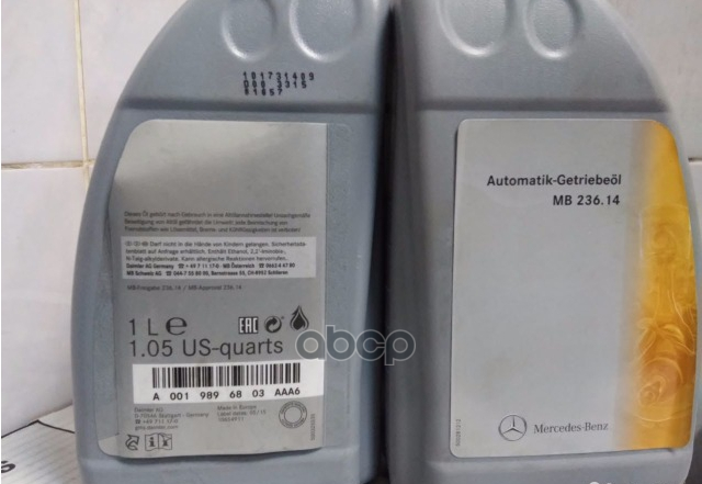 Масло Трансмиссионное Mb Atf 236.14 1L MERCEDES-BENZ арт. A0019896803AAA6