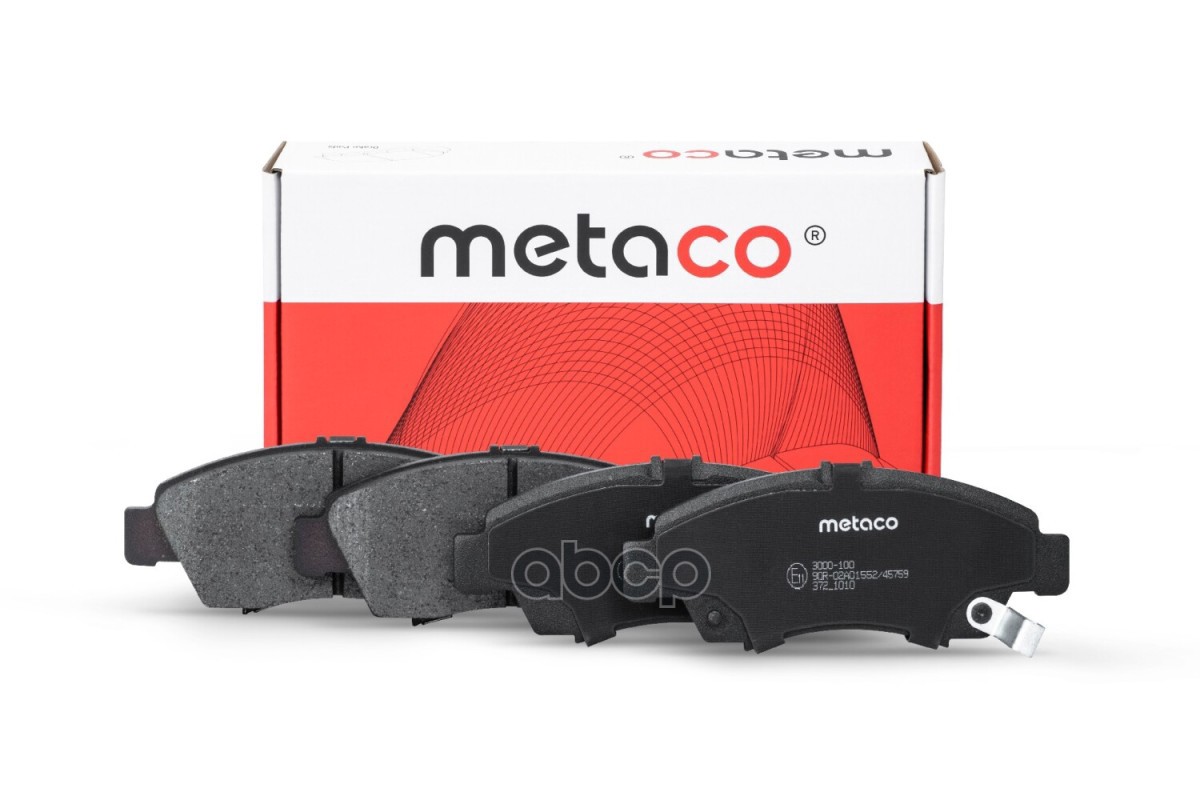 Колодки Тормозные Передние, Honda Civic 1.4I/1.6I 91-01 METACO арт. 3000-100
