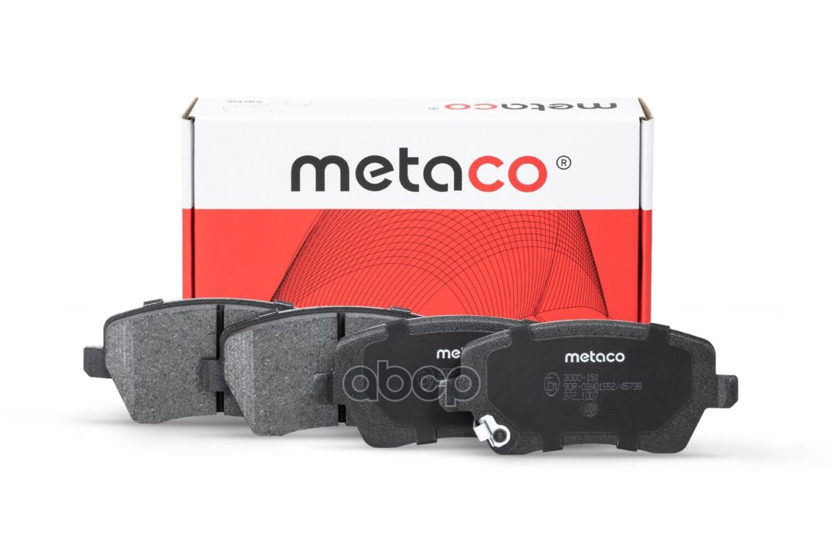 Колодки Тормозные Передние, Suzuki Swift (2004>)/Splash (2008>)/Opel Agila METACO арт. 3000-151