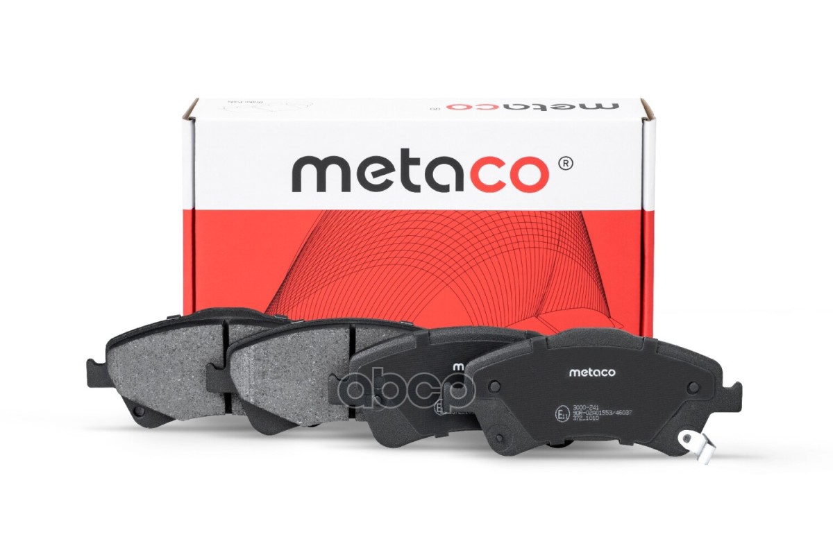 Колодки Тормозные Передние, Toyota Auris /Corolla METACO арт. 3000-241