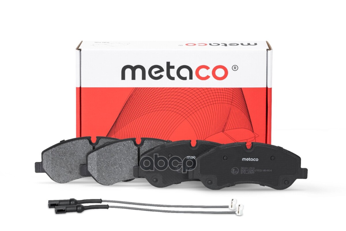 Колодки тормозные передние к-кт 3000269 METACO арт. 3000-269