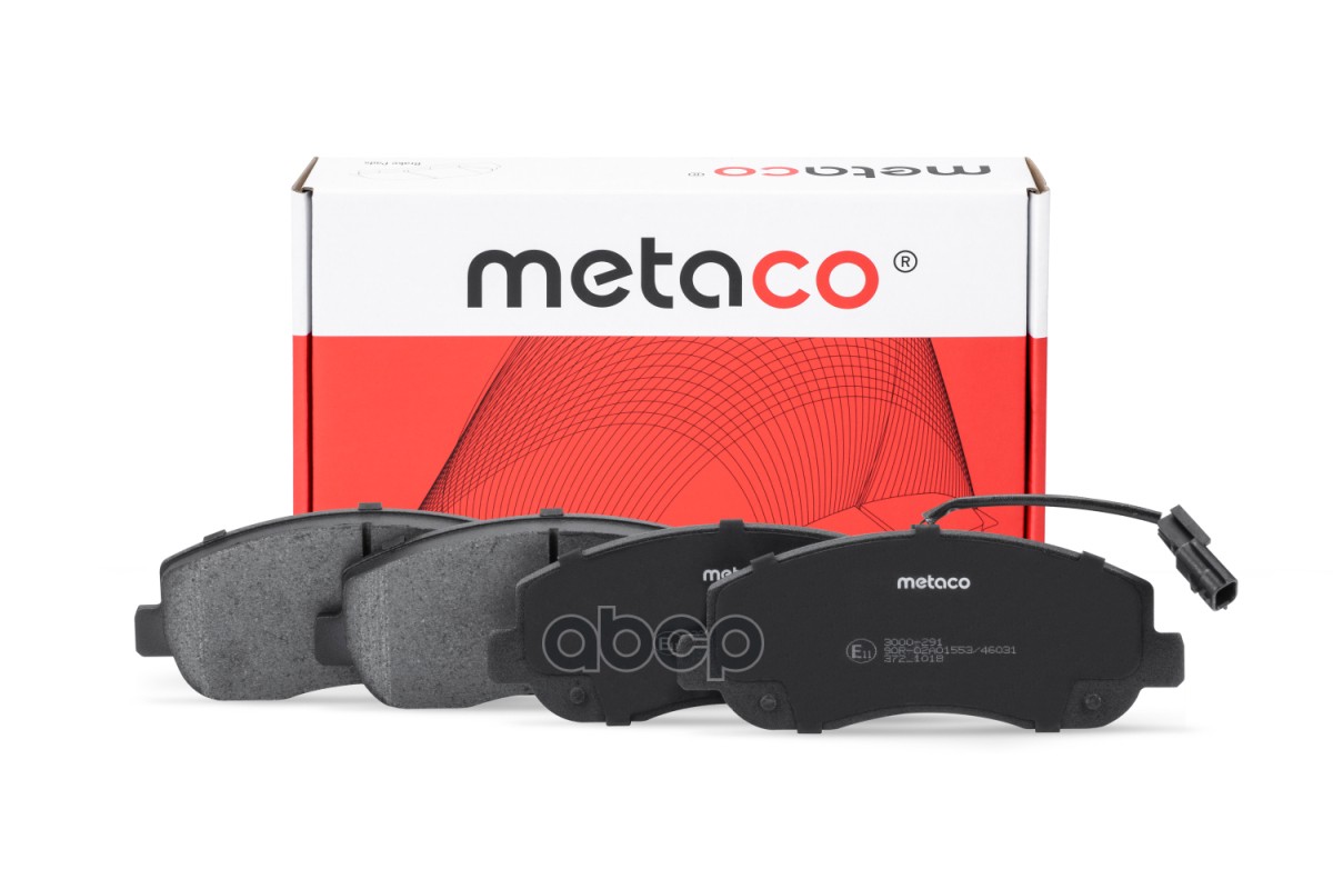 Колодки тормозные передние к-кт METACO арт. 3000-291