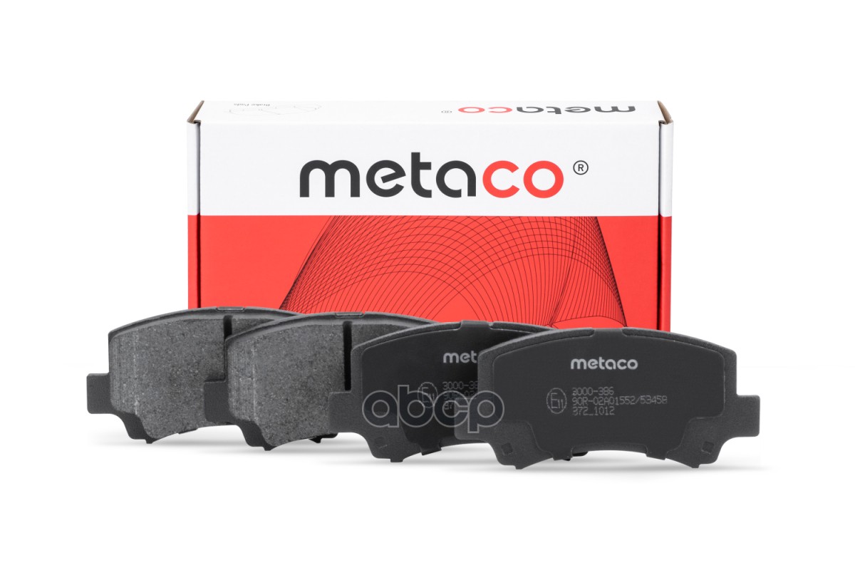 Колодки тормозные передние к-кт METACO арт. 3000386