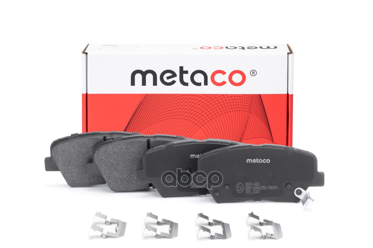 Колодки Тормозные Передние, Hyundai Elantra (2016>) METACO арт. 3000-430