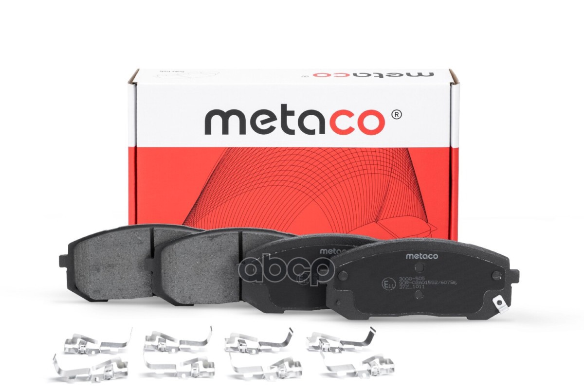 Колодки тормозные передние к-кт 3000505 METACO арт. 3000-505