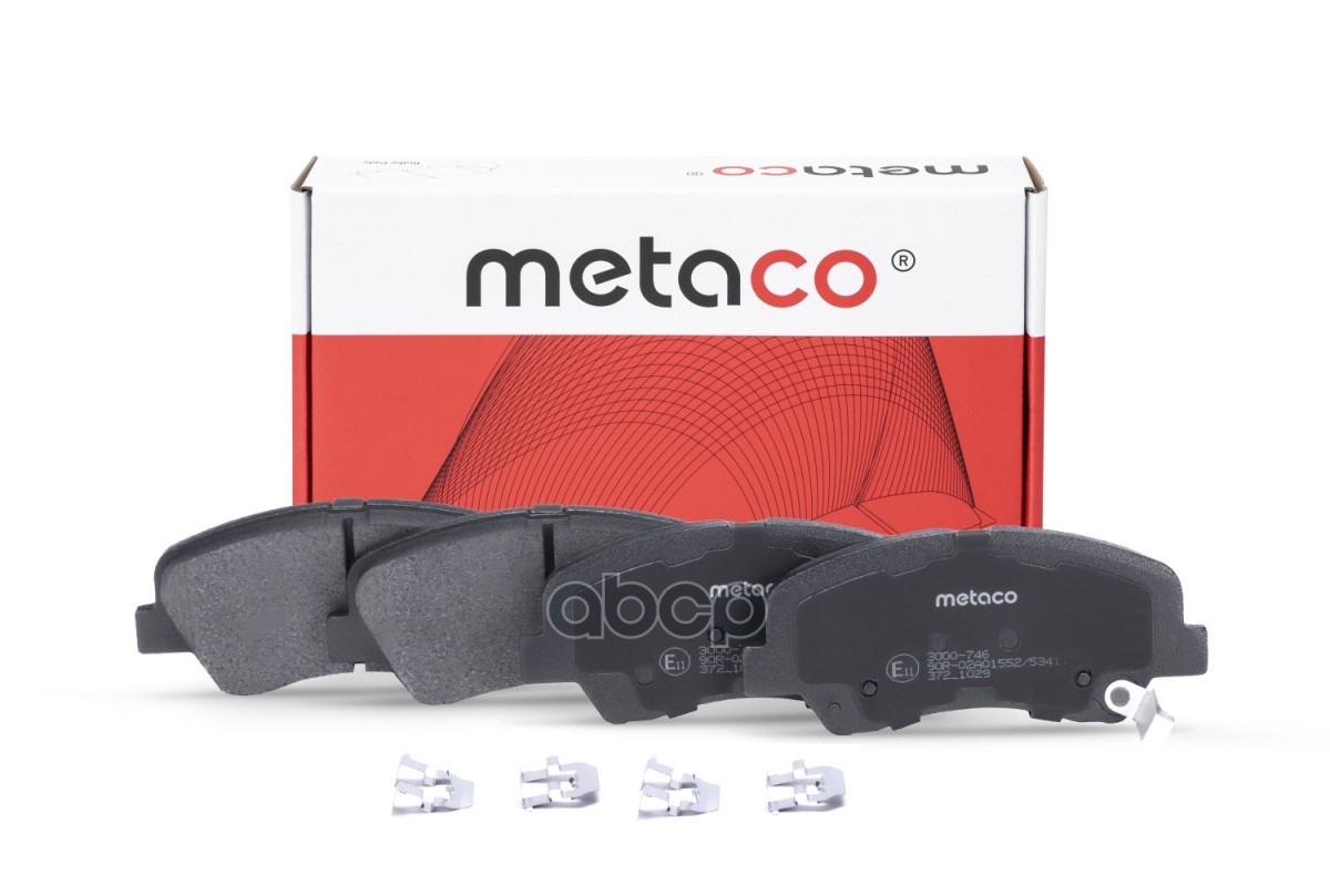 Колодки тормозные передние к-кт METACO арт. 3000-746