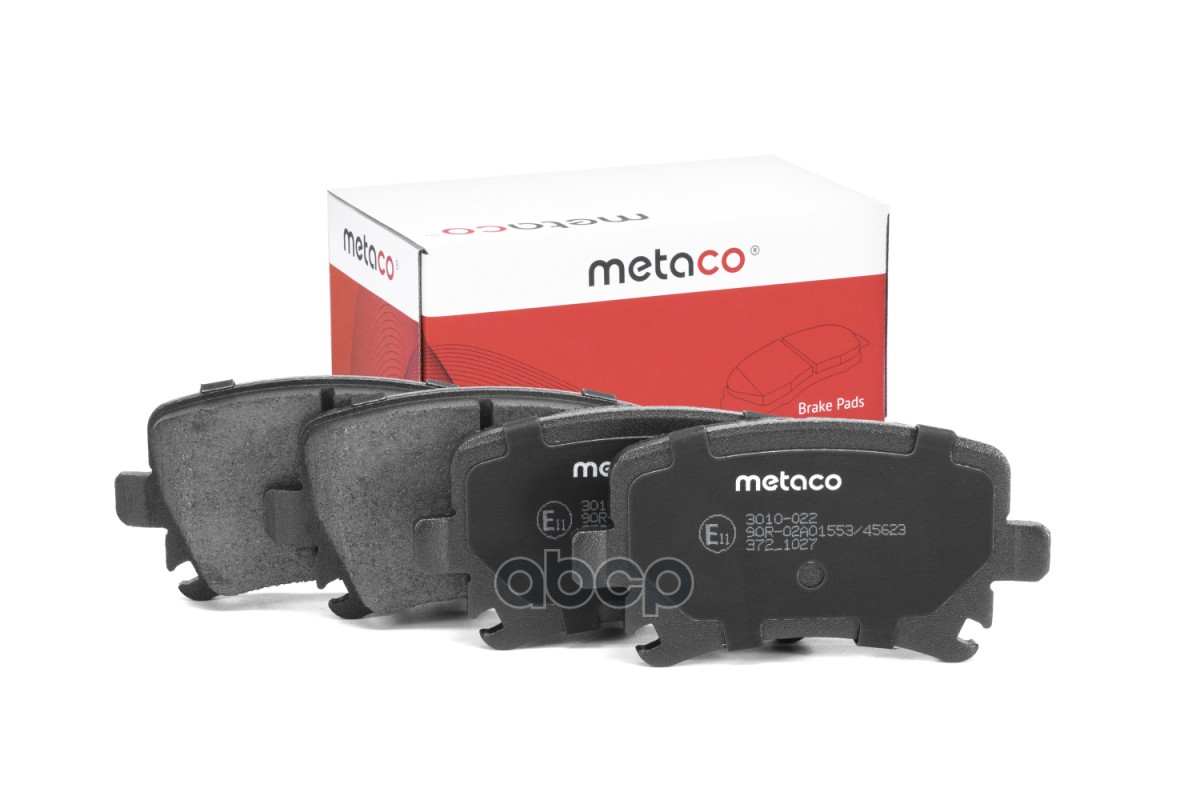 Колодки тормозные задние дисковые к-кт 3010022 METACO арт. 3010-022
