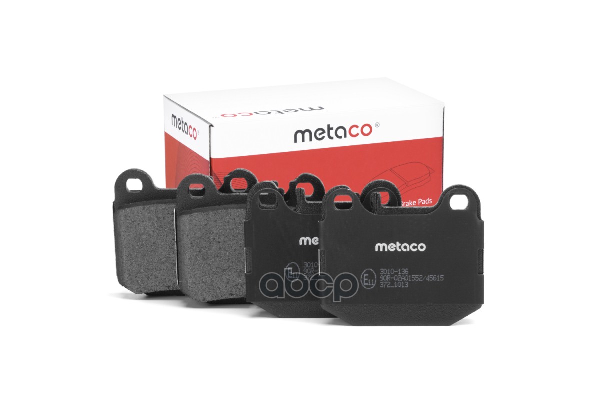 Колодки тормозные задние дисковые к-кт METACO арт. 3010136
