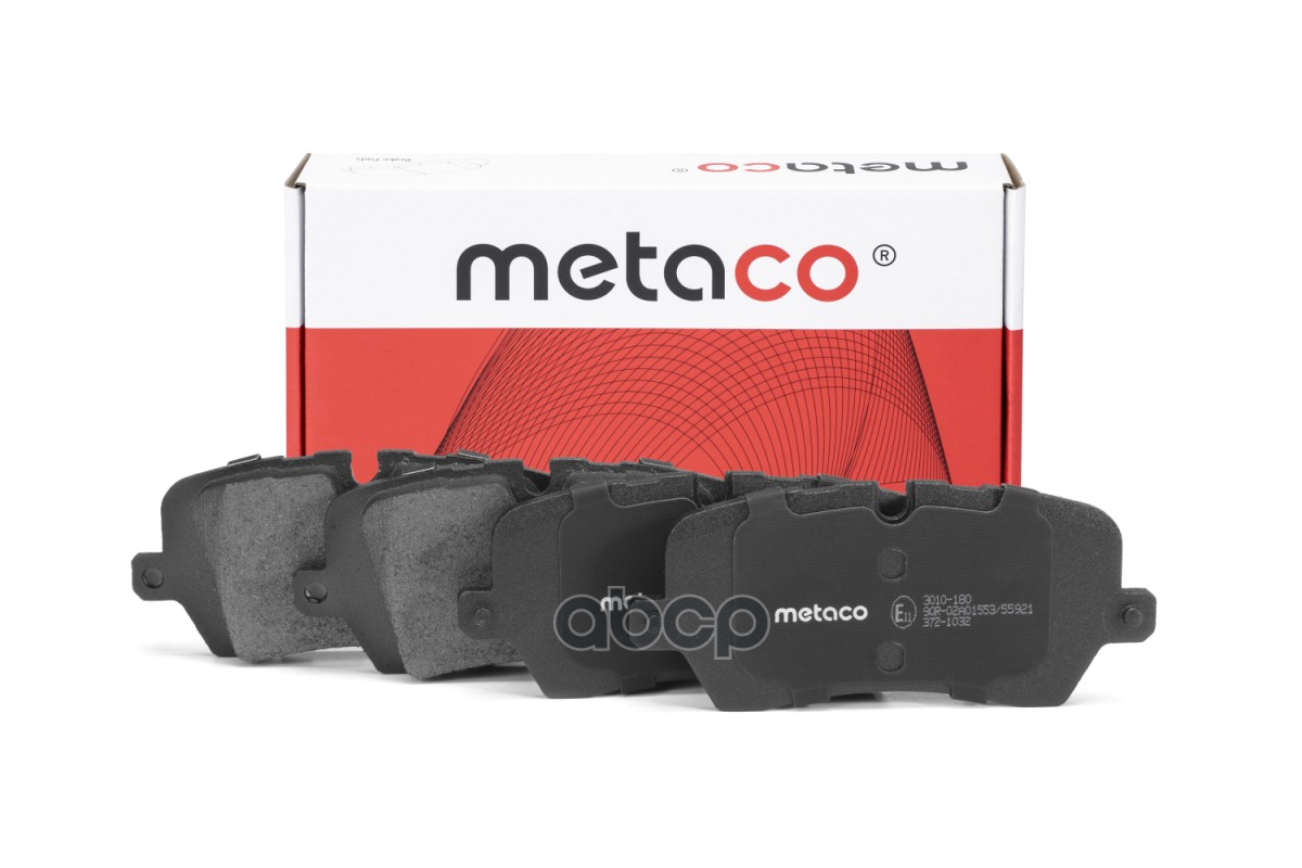 Колодки тормозные задние дисковые к-кт METACO арт. 3010-180