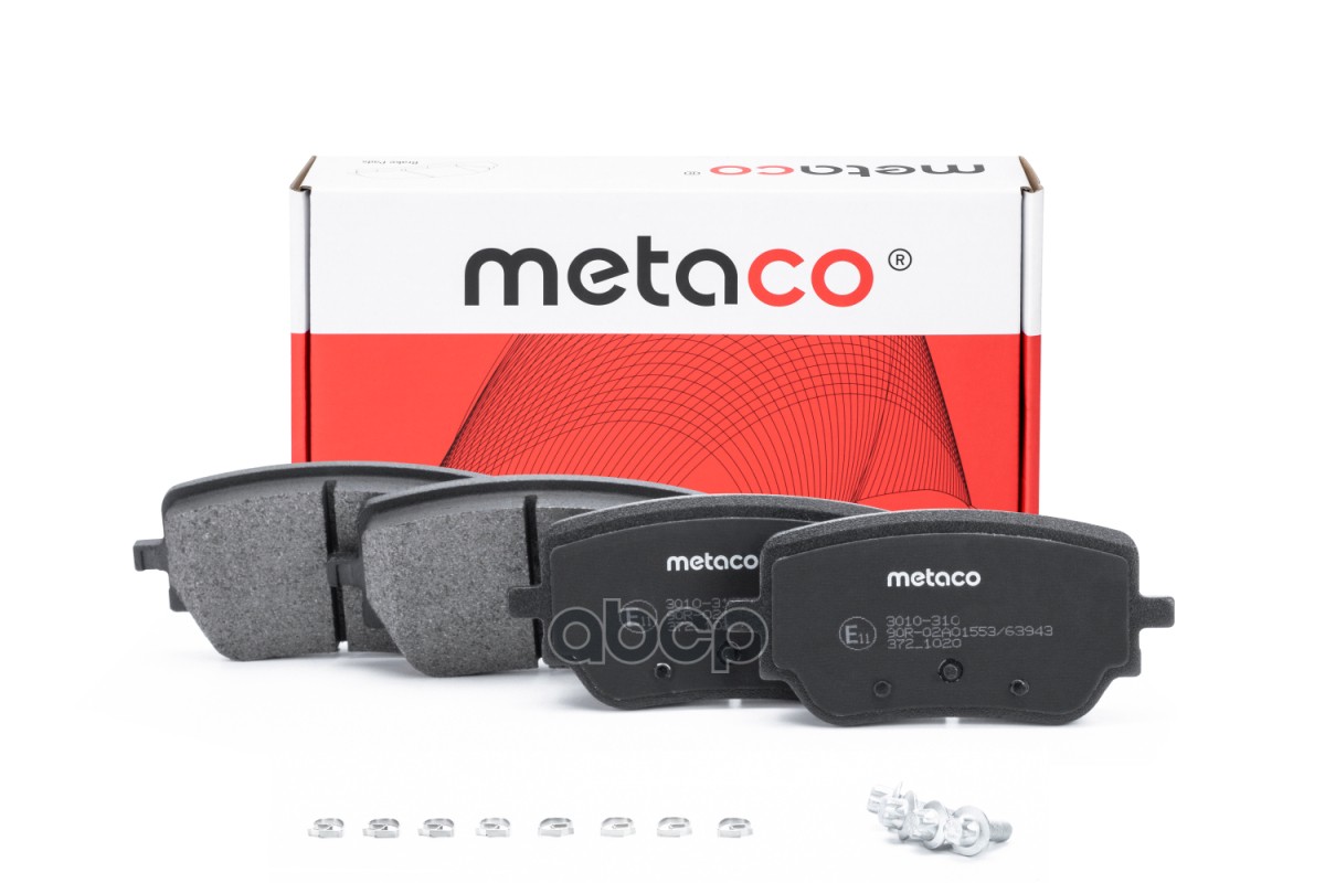 Колодки тормозные задние дисковые к-кт METACO арт. 3010-310