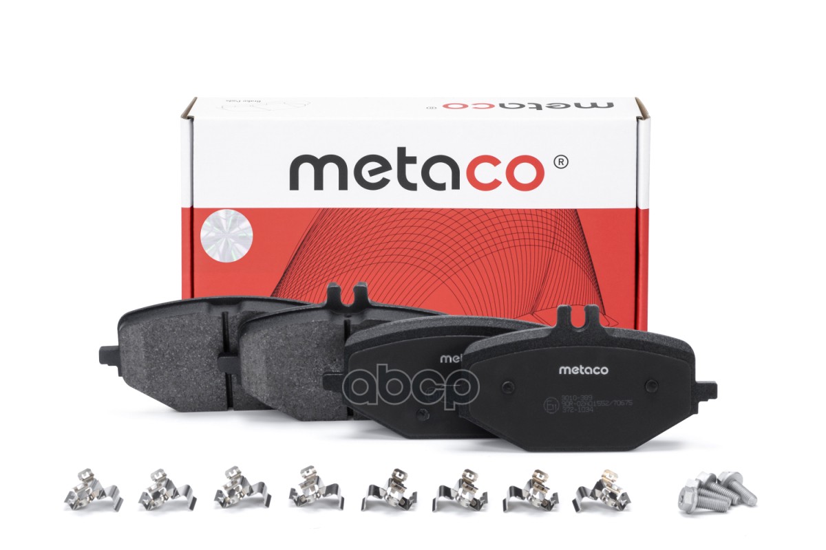 Колодки тормозные задние дисковые к-кт METACO арт. 3010389
