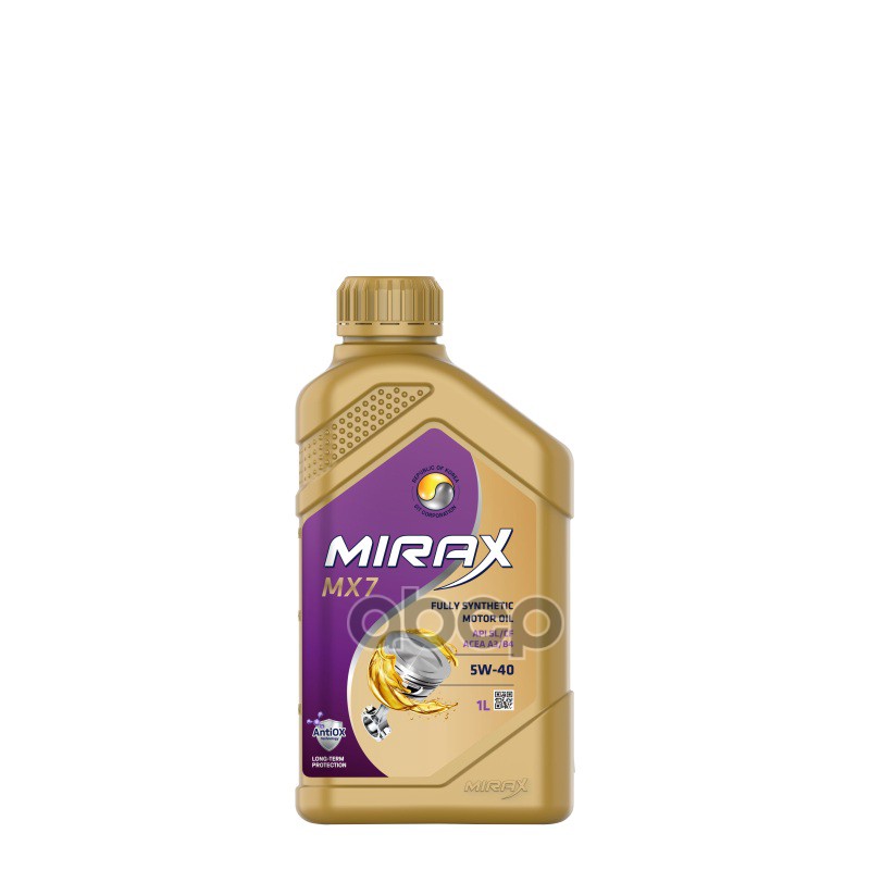 MIRAX Масло моторное синтетическое MX7 5W40 SL/CF, A3/B4 1л