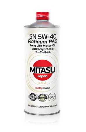 MITASU MITASU PLATINUM PAO SN 5W-40 Dexos 2  Масло моторное синтетическое -- 1 л.  MJ-112-1 MJ1121