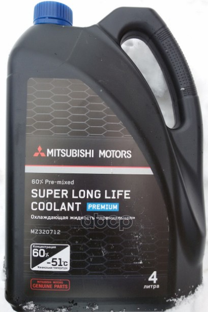 Антифриз (Концентрат) 4Л - Super Long Life Coolant Premium Синий MITSUBISHI арт. MZ320712