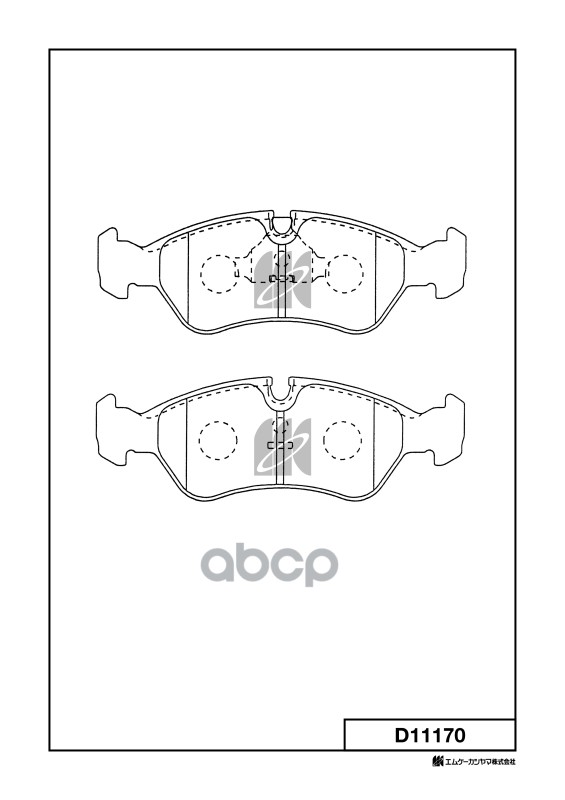 Колодки тормозные дисковые Daewoo MK KASHIYAMA арт. d11170