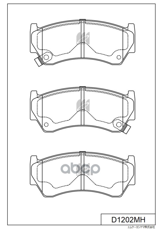 Колодки тормозные дисковые пер. NISSAN ALMERA 95-00 D1227MH MK KASHIYAMA арт. D1227MH