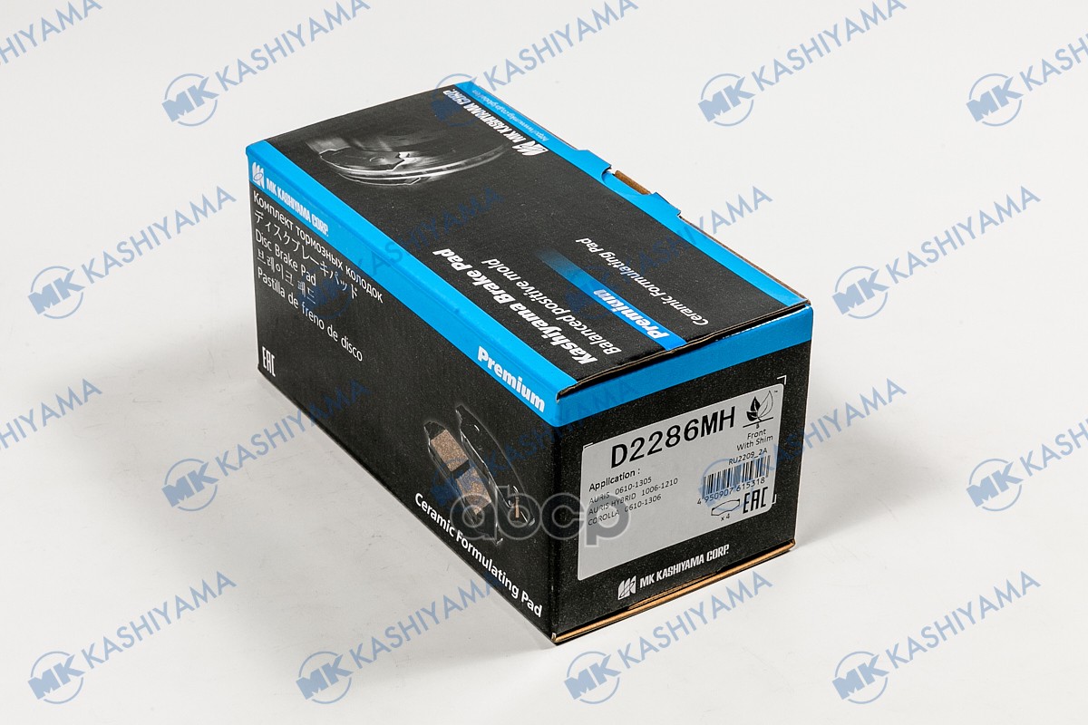 Колодки тормозные дисковые пер. Toyota Auris 07- D2286MH MK KASHIYAMA арт. D2286MH