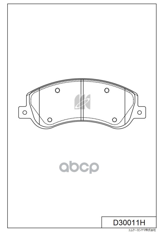 Колодки тормозные дисковые D30011H MK KASHIYAMA арт. D30011H
