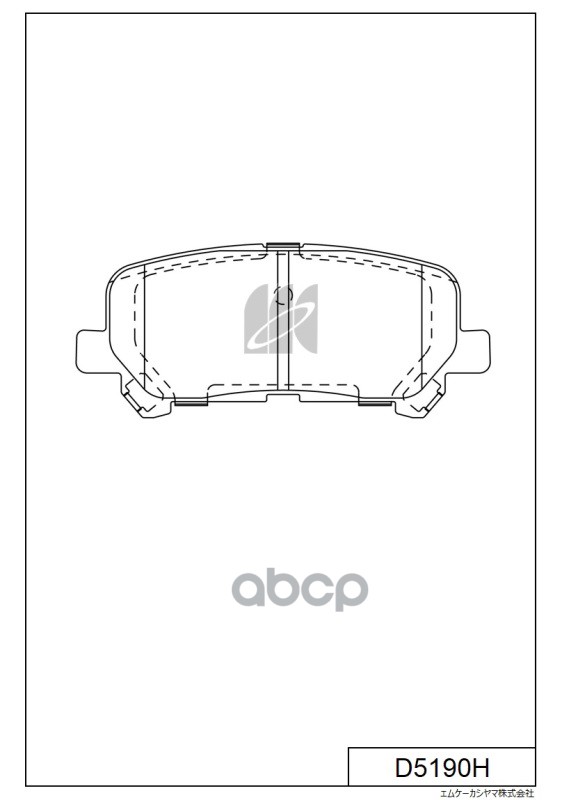 Колодки тормозные задн. Honda Pilot USA, Acura ZDX 3.5,3.7 09- D5190H MK KASHIYAMA арт. D5190H