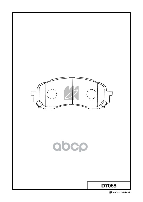 Колодки тормозные дисковые пер. Subaru Impreza 1.5,1.6 00- D7058 MK KASHIYAMA арт. D7058