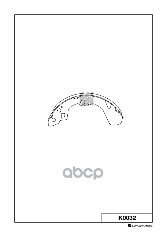 Колодки тормозные барабанные Suzuki Baleno all, Daihatsu Applause 89- K0032 MK KASHIYAMA арт. K0032