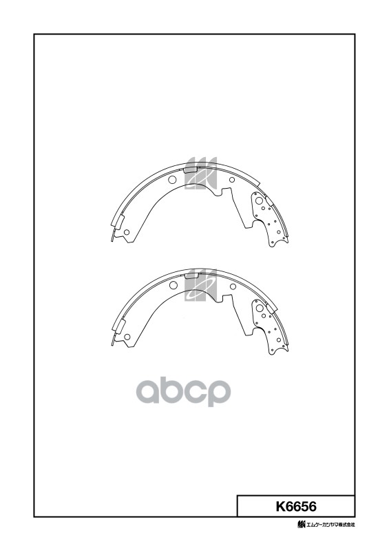 Колодки тормозные барабанные Mitsubishi MK KASHIYAMA арт. k6656
