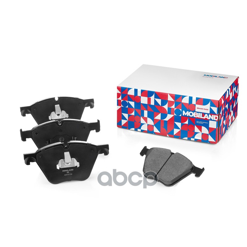 Колодки тормозные дисковые передние (4 шт.) с п/шум. пласт. для а/м BMW 5 SERIES (F07) 429101720 MOBILAND арт. 429101720
