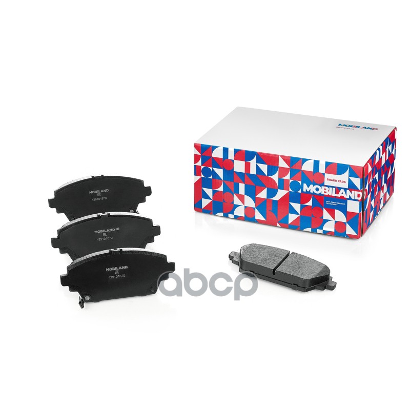 Колодки тормозные дисковые передние (4 шт.) с п/шум. пласт. HONDA ACCORD VI (CG, CH, CF, CL) MOBILAND арт. 429101870