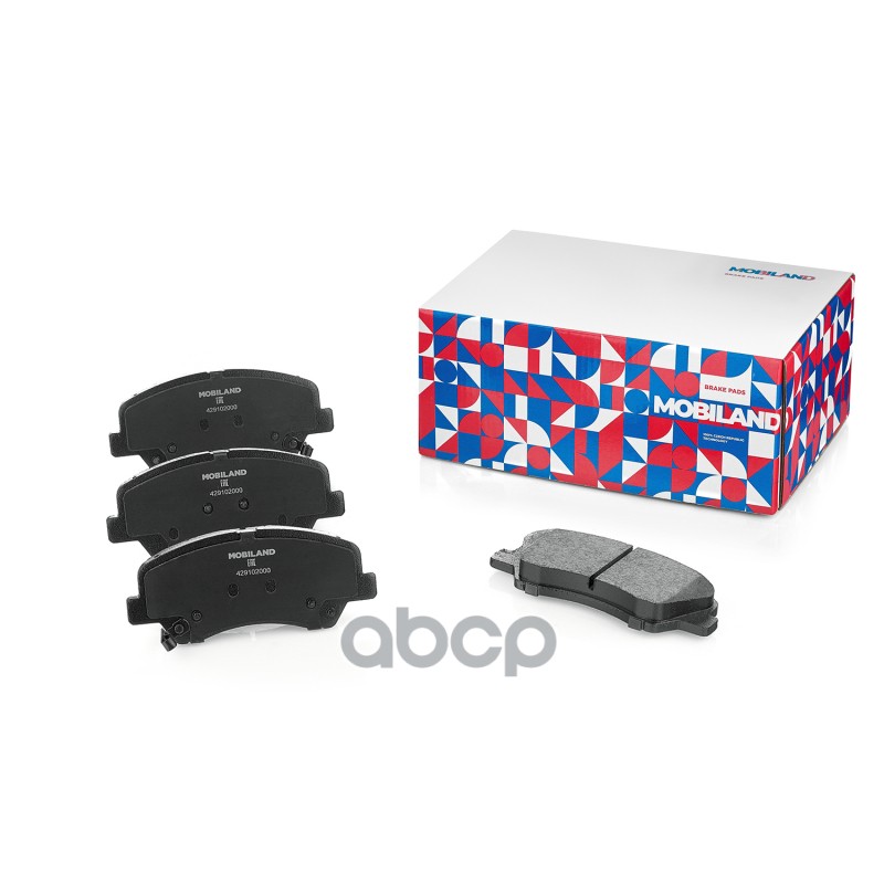 Колодки Тормозные Дисковые Передние (4 Шт.) С П/Шум. Пласт. Hyundai Solaris Ii (Hcr) MOBILAND арт. 429102000