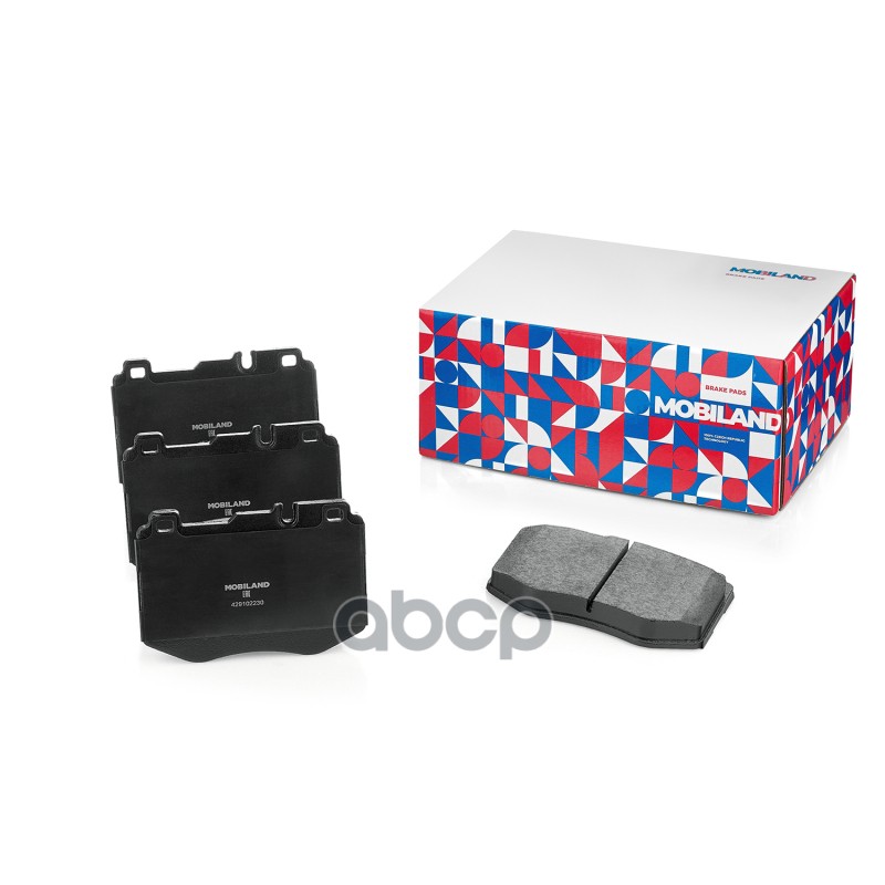 Колодки тормозные дисковые передние (4 шт.) с п/шум. пласт. для а/м MERCEDES-BENZ C-CLASS (W205) 429102230 MOBILAND арт. 4291...