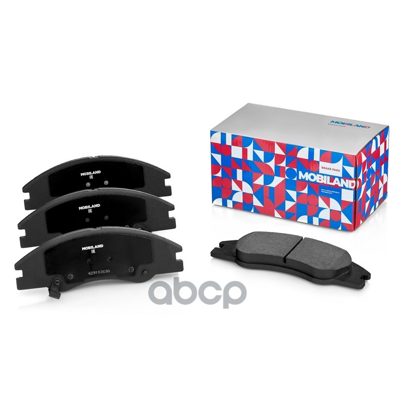 Колодки тормозные дисковые передние (4 шт.) с п/шум. пласт. для а/м KIA CERATO I хэтчбек (LD), SPECTRA (LD) [звук. датч.] 429...