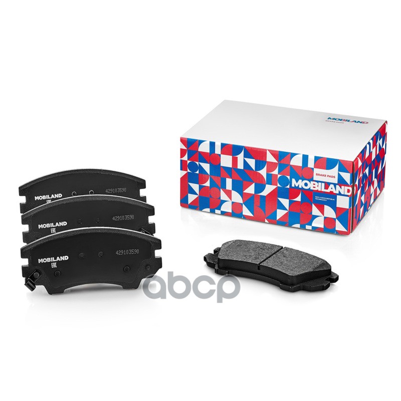 Колодки тормозные дисковые передние (4 шт.) с п/шум. пласт. OPEL ASTRA J седан, ZAFIRA TOURER C (P12 MOBILAND арт. 429103590