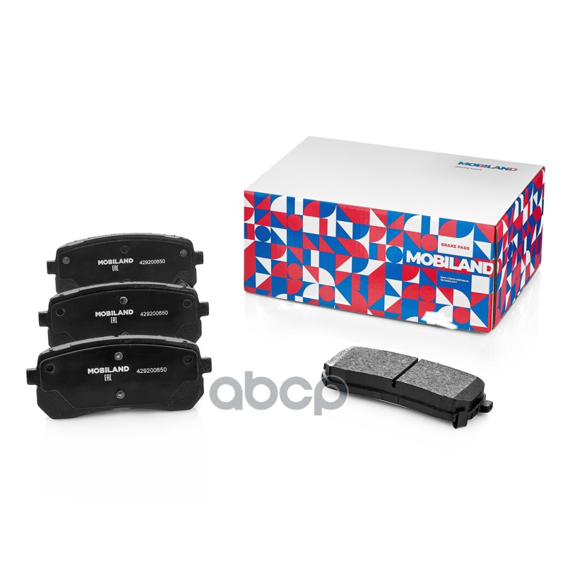 Колодки тормозные дисковые задние (4 шт.) с п/шум. пласт. KIA SORENTO III (UM); HYUNDAI ix55 MOBILAND арт. 429200650