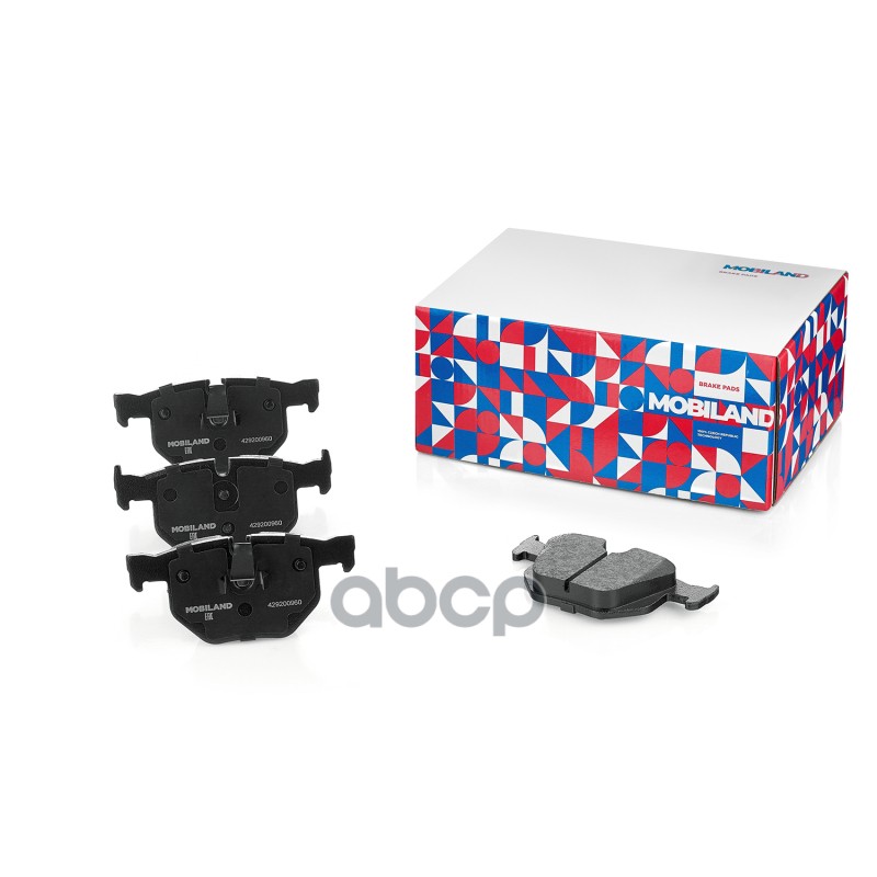 Колодки тормозные дисковые задние (4 шт.) с п/шум. пласт. для а/м BMW 5 SERIES (E60) 429200960 MOBILAND арт. 429200960