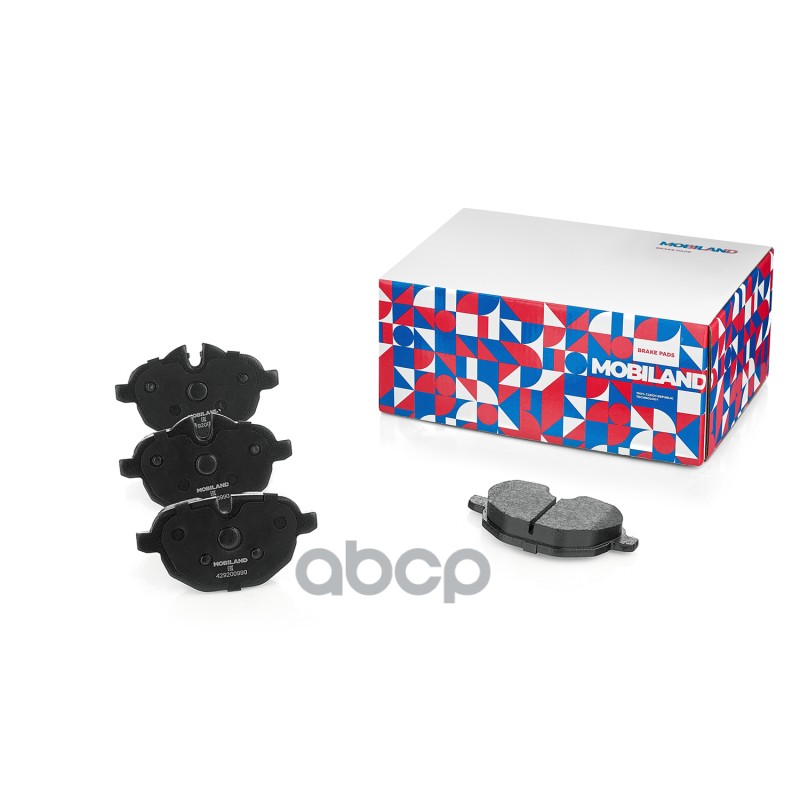 Колодки тормозные дисковые задние (4 шт.) с п/шум. пласт. BMW 5 SERIES (F10) MOBILAND арт. 429200990