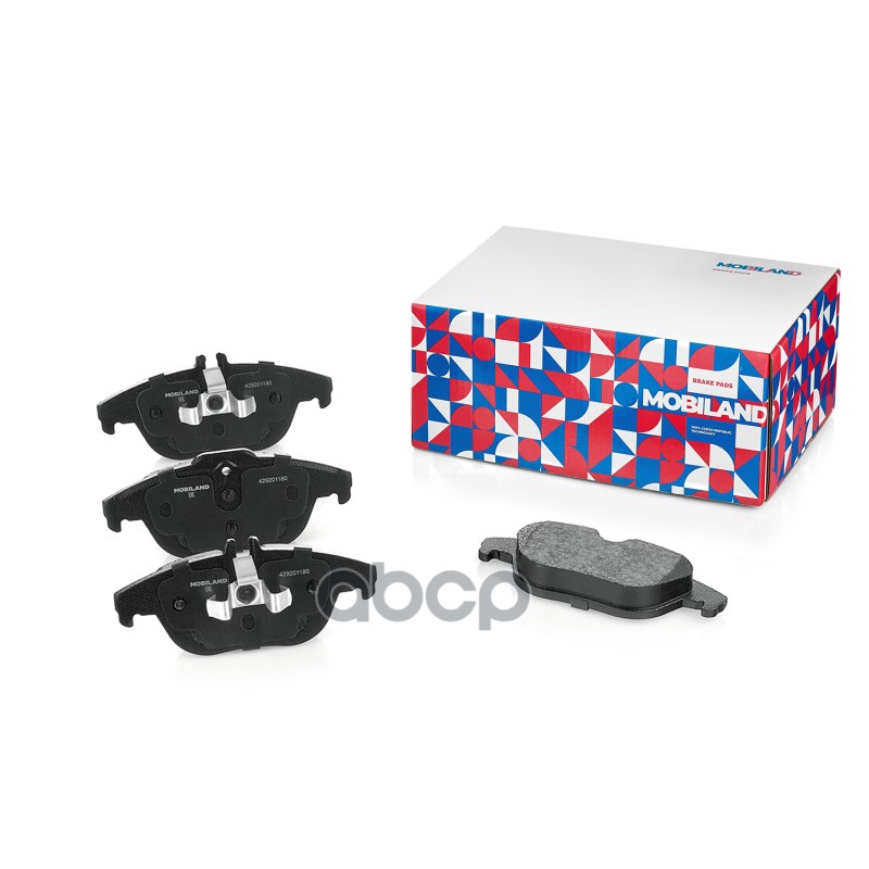 Колодки тормозные дисковые задние (4 шт.) с п/шум. пласт. MERCEDES-BENZ C-CLASS (W204) MOBILAND арт. 429201180