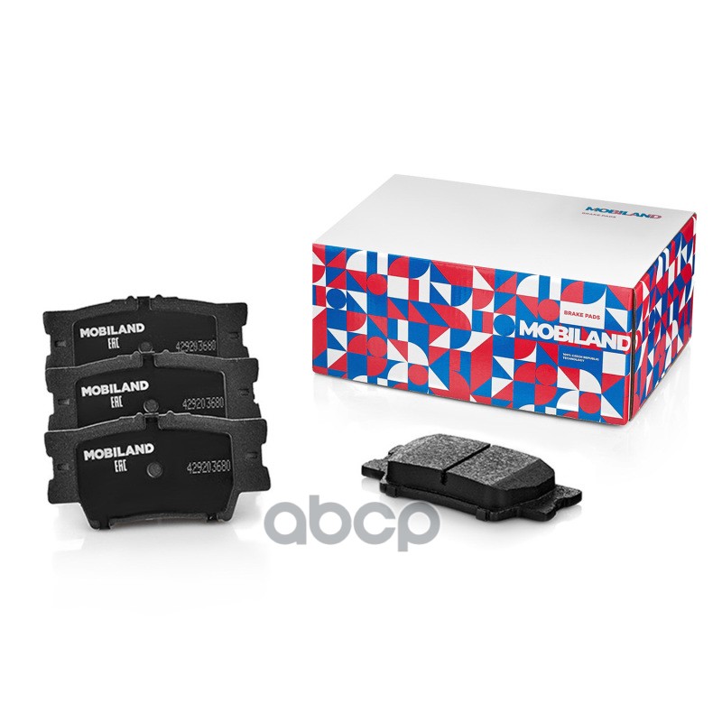 Колодки тормозные дисковые задние (4 шт.) с п/шум. пласт. TOYOTA CAMRY седан (_V4_), RAV 4 III (_A3_ MOBILAND арт. 429203680