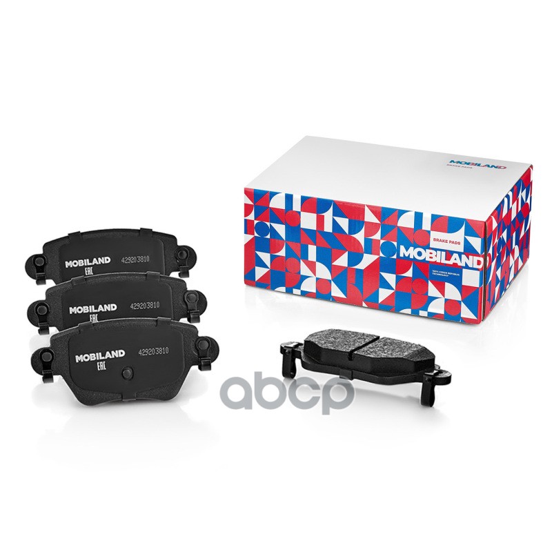 Колодки тормозные дисковые задние (4 шт.) с п/шум. пласт. FORD MONDEO III седан (B4Y); RENAULT KANGO MOBILAND арт. 429203810