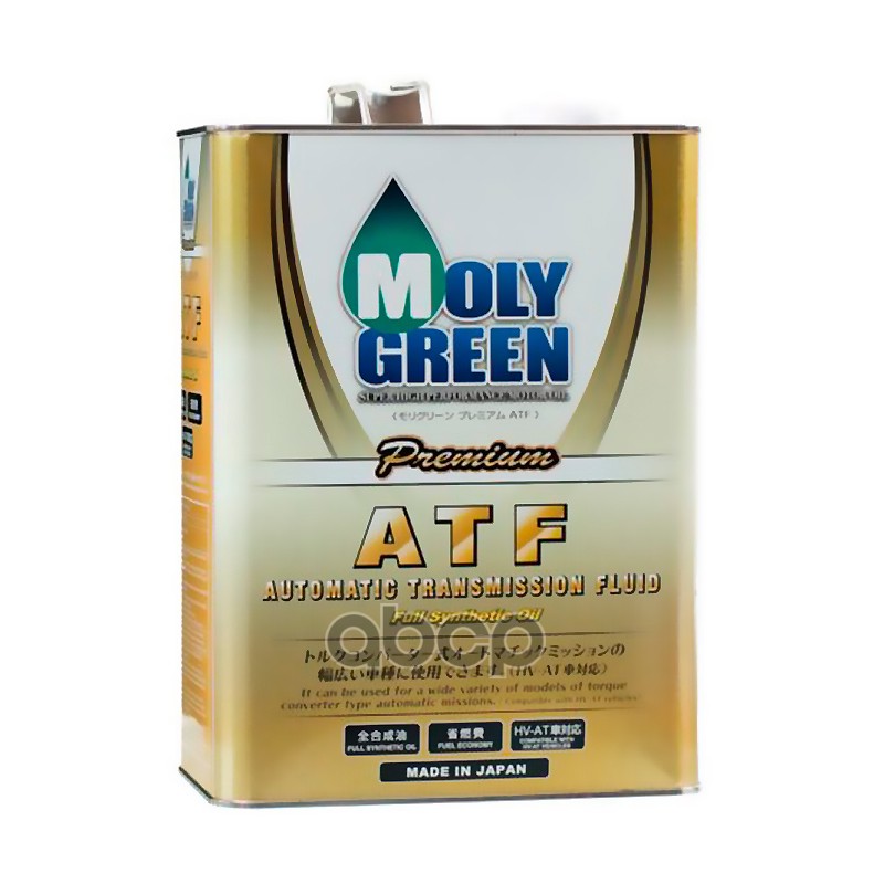 Масло трансмиссионное синтетическое PREMIUM ATF 4л MOLYGREEN арт. 0470164