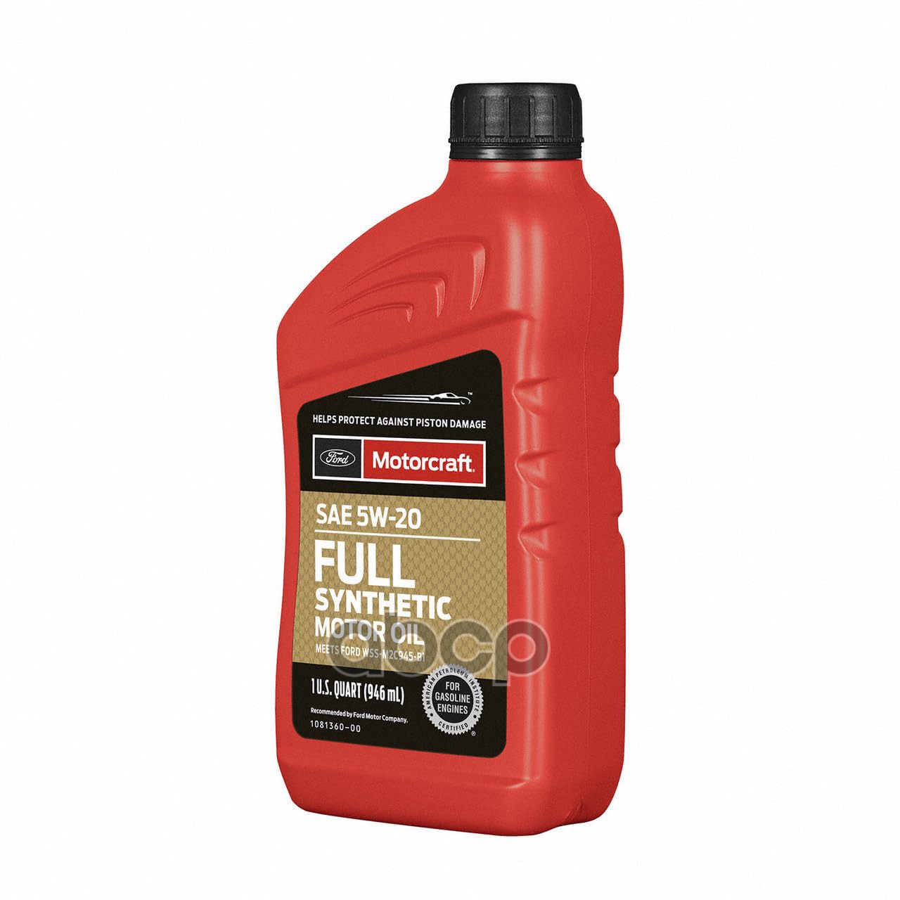 MOTORCRAFT Масло моторное MOTORCRAFT Full Synthetic 5W-20 синтетическое 0.946 л XO5W20Q1FS