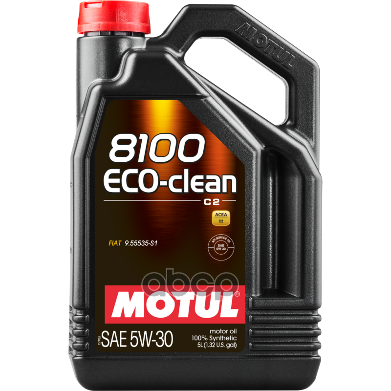 MOTUL Масло моторное Motul 8100 Eco-clean SM/CF 5W-30 синтетическое 5 л 101545