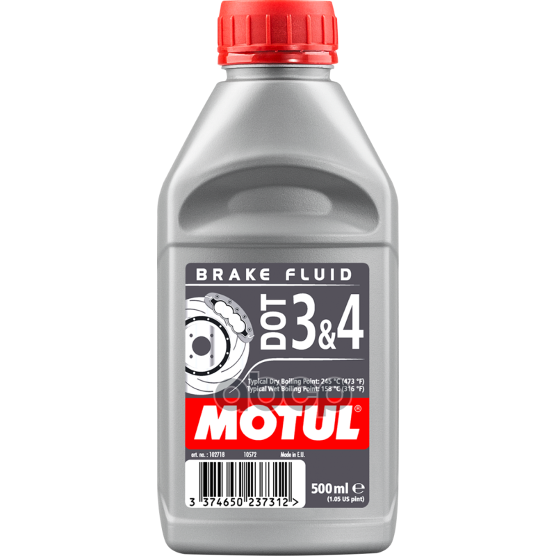 Тормозная Жидкость Dot 3 & 4 Brake Fluid 0,5Л 102718 MOTUL арт. 102718