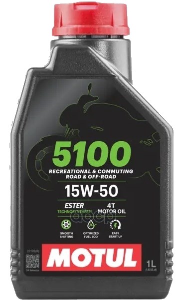 Масло Моторное 5100 4T 15W-50 1Л 104080 (112158) MOTUL арт. 104080