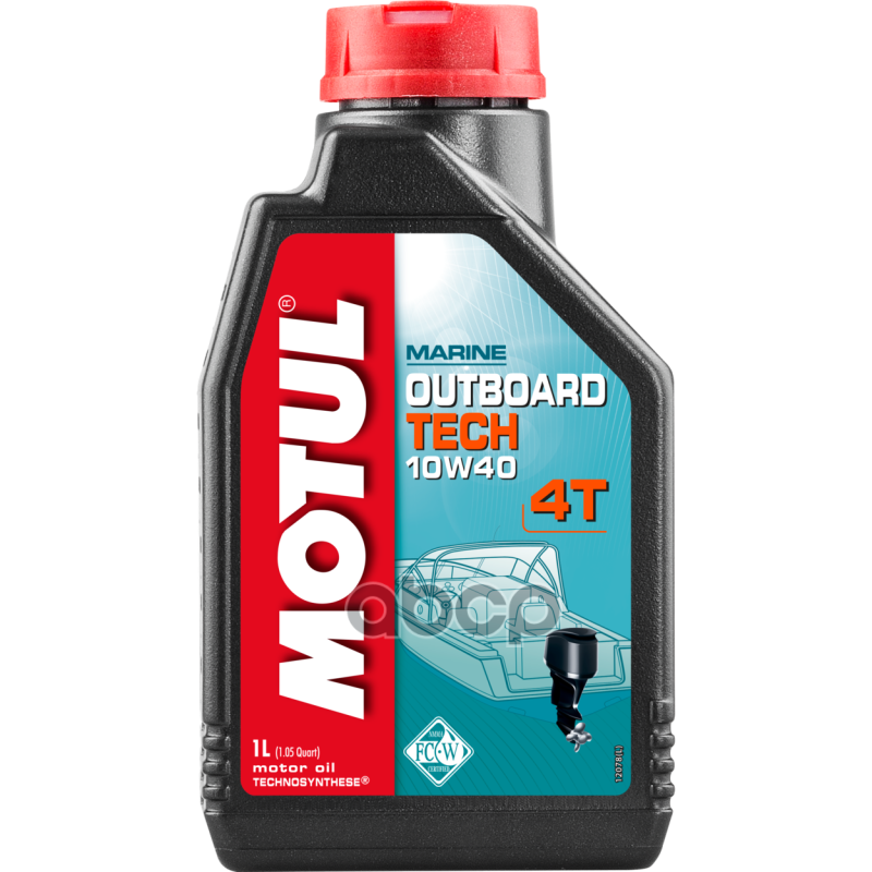 Масло моторное Outboard Tech 4T 10W-40 1л (112751) 106397 MOTUL арт. 106397