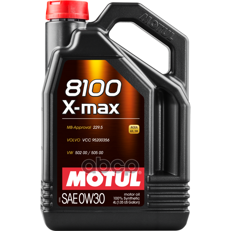 MOTUL Масло моторное Motul 8100 X-max 0W-30 синтетическое 4 л 106601