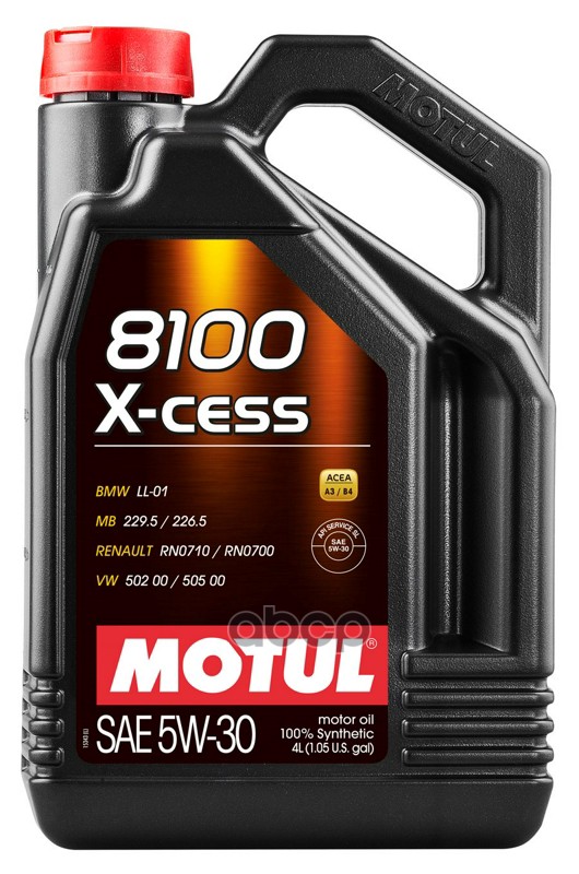 MOTUL 5W-30 5L 8100 X-Cess A3/B3/B Масло Моторное Синтетическое