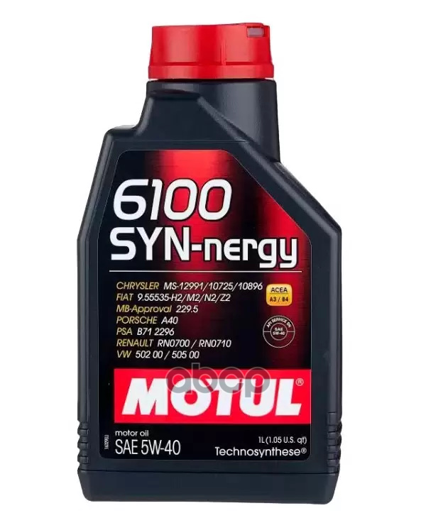 MOTUL Масло моторное 6100 SYN-NERGY 5W-40 1л (107975) 111689