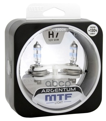 Лампа 12V H7 55W +130 Px26d Бокс (2Шт.) Argentum Mtf Mtf H3a1207 MTF Light арт. H3A1207