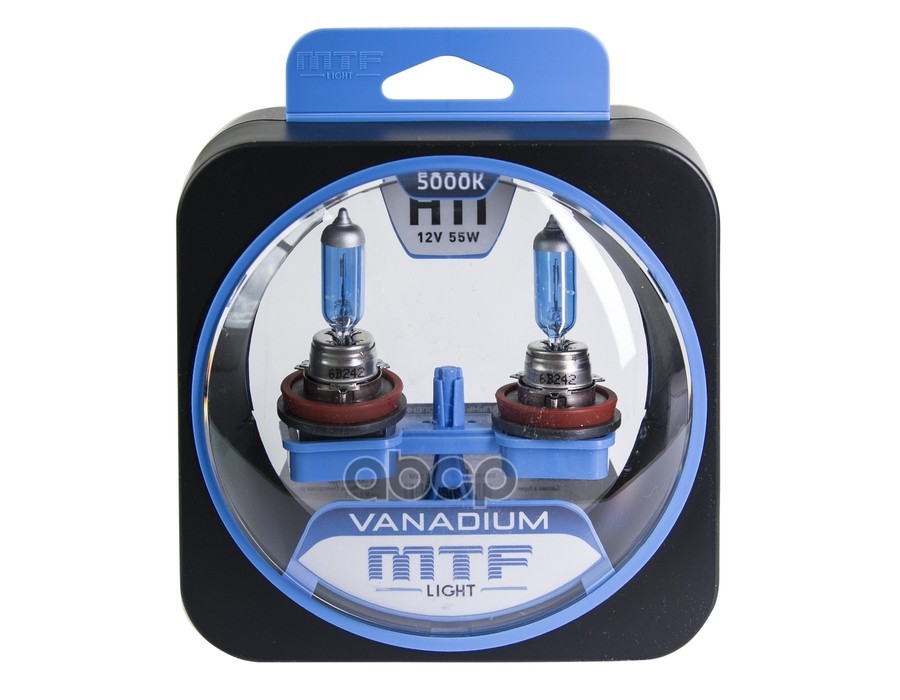 Галогенные Автолампы Серия Vanadium H11, 12V, 55W, Комплект 2 Шт MTF Light арт. HVN1211