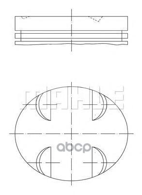 Поршень Комплект Mb W203 Mot.m272/M273 /D=92,9Mm Knecht/Mahle 0052400 Mahle/Knecht арт. 0052400